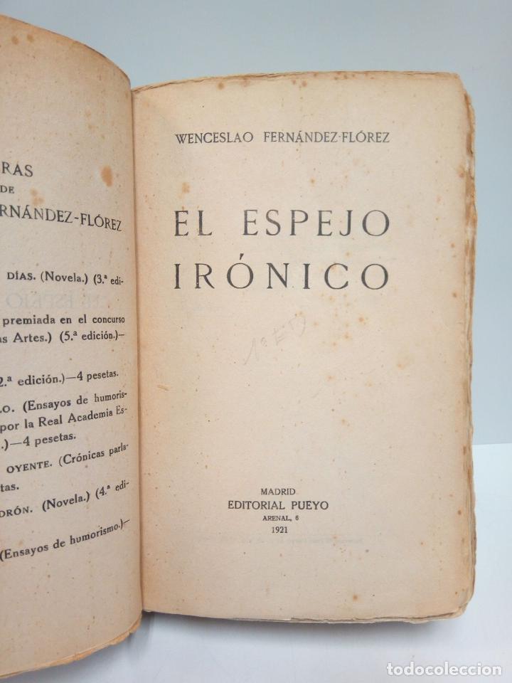 Libros: FERNANDEZ FLOREZ, Wenceslao - El espejo ir&oacute;nico - Foto 2