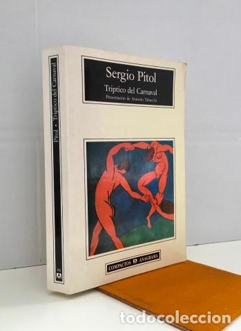 Libros: Tr&iacute;ptico de carnaval - Pitol, Sergio (1933-2018).Presentaci&oacute;n de Antonio Tabucchi - Foto 1