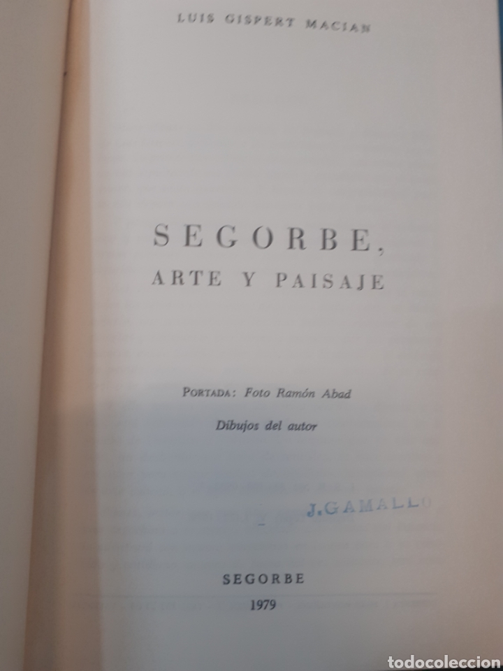 Libros: SEGORBE,ARTE Y PAISAJE - GISPERT MACIAN,Luis. - Foto 2