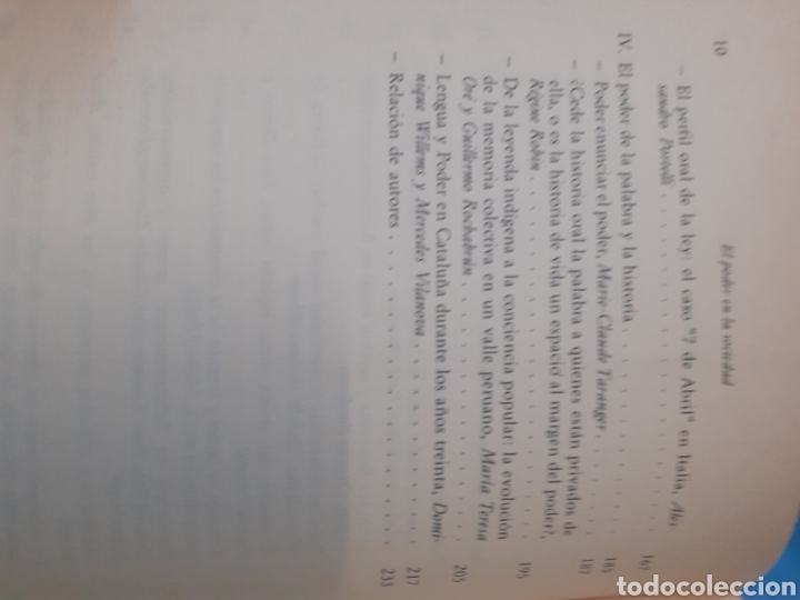 Libros: EL PODER EN LA SOCIEDAD. Historia y fuente oral - VILANOVA,Mercedes (ed). - Foto 5