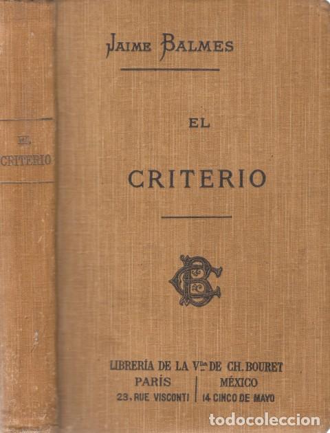 Libros: EL CRITERIO - BALMES, JAIME - Foto 1