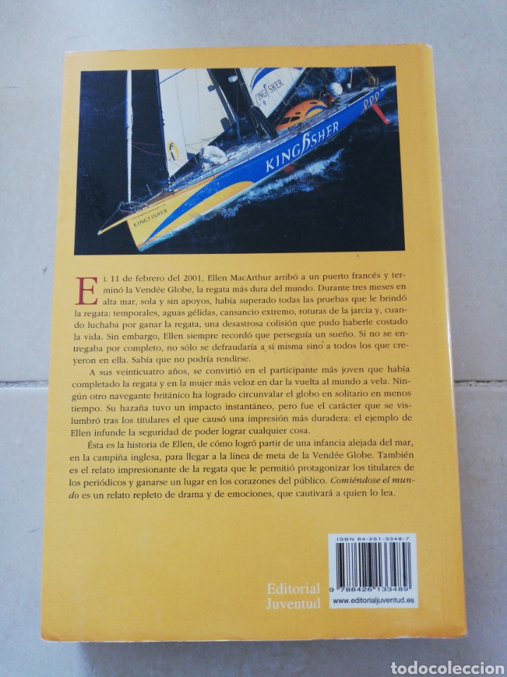 Libros: Ellen MacArthur &rdquo;comi&eacute;ndose el mundo&rdquo; editorial Juventud - Foto 2