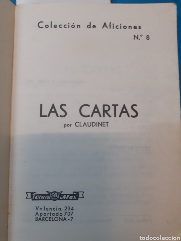 Libros: LAS CARTAS. Juegos de Manos - CLAUDINET. - Foto 2