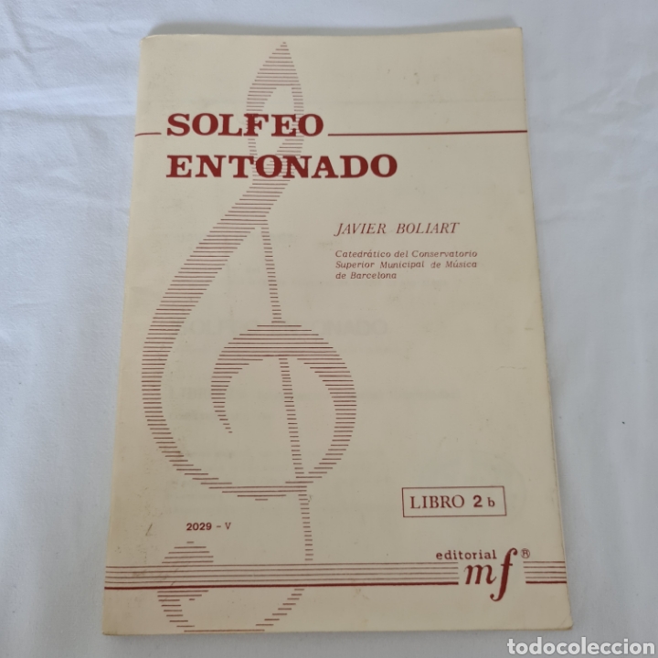 Libros: Solfeo entonado. Javier Boliart