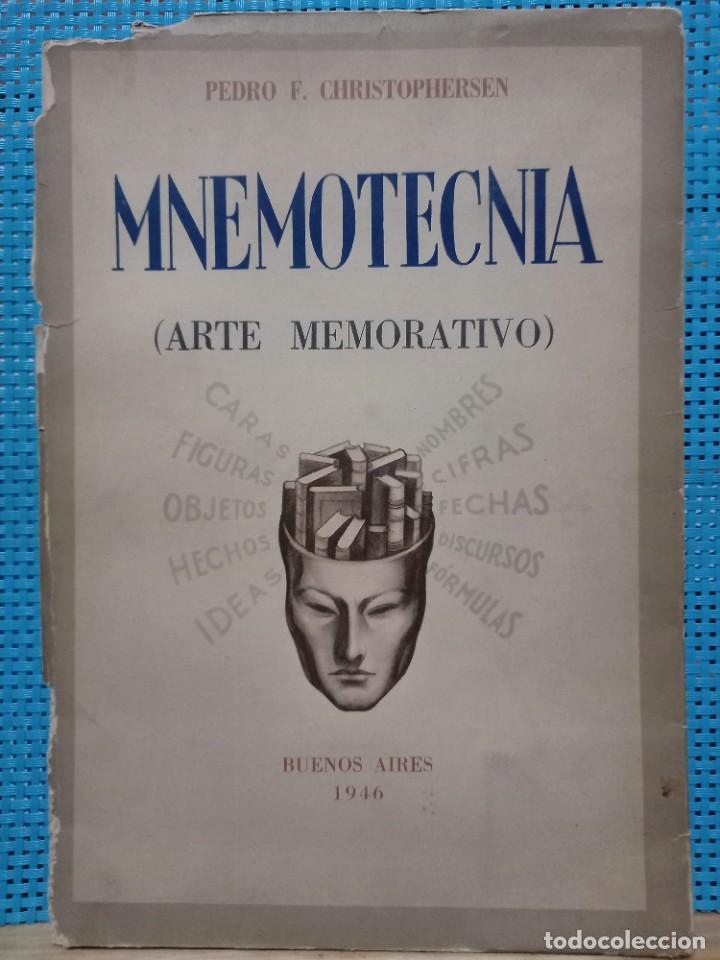 Libros: Pedro F. Christophersen - Mnemotecnia (Arte memorativo) Firmado y dedicado - Primera edici&oacute;n - 1946