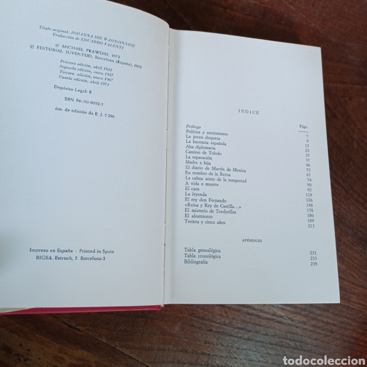 Libros: JUANA LA LOCA - MICHAEL PRAWDIN - EDITIRIAL JUVENTUD - Foto 4