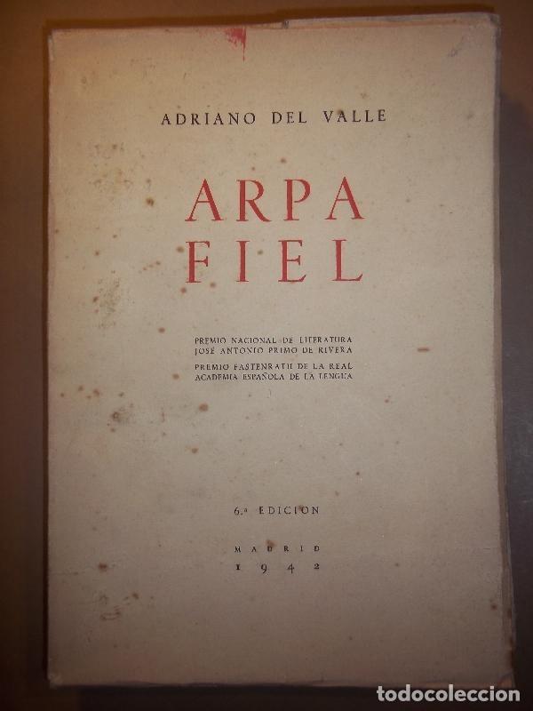 Libros: ARPA FIEL. - VALLE, Adriano del. - Foto 1