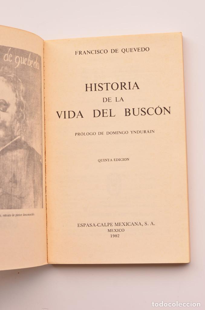 Libros: Historia de la vida del Busc&oacute;n - QUEVEDO, Francisco de - Foto 2