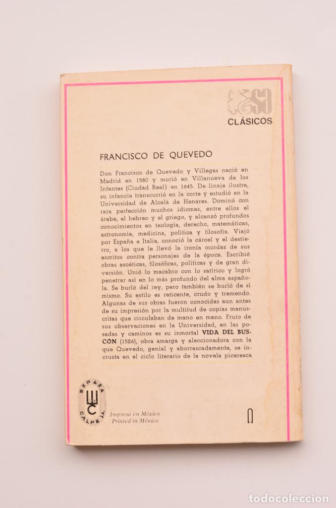 Libros: Historia de la vida del Busc&oacute;n - QUEVEDO, Francisco de - Foto 3