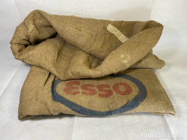 Libros: Antiguo saco de arpillera de ESSO para Amoniaco Espa&ntilde;ol S.A - LA OPALINA - Foto 1