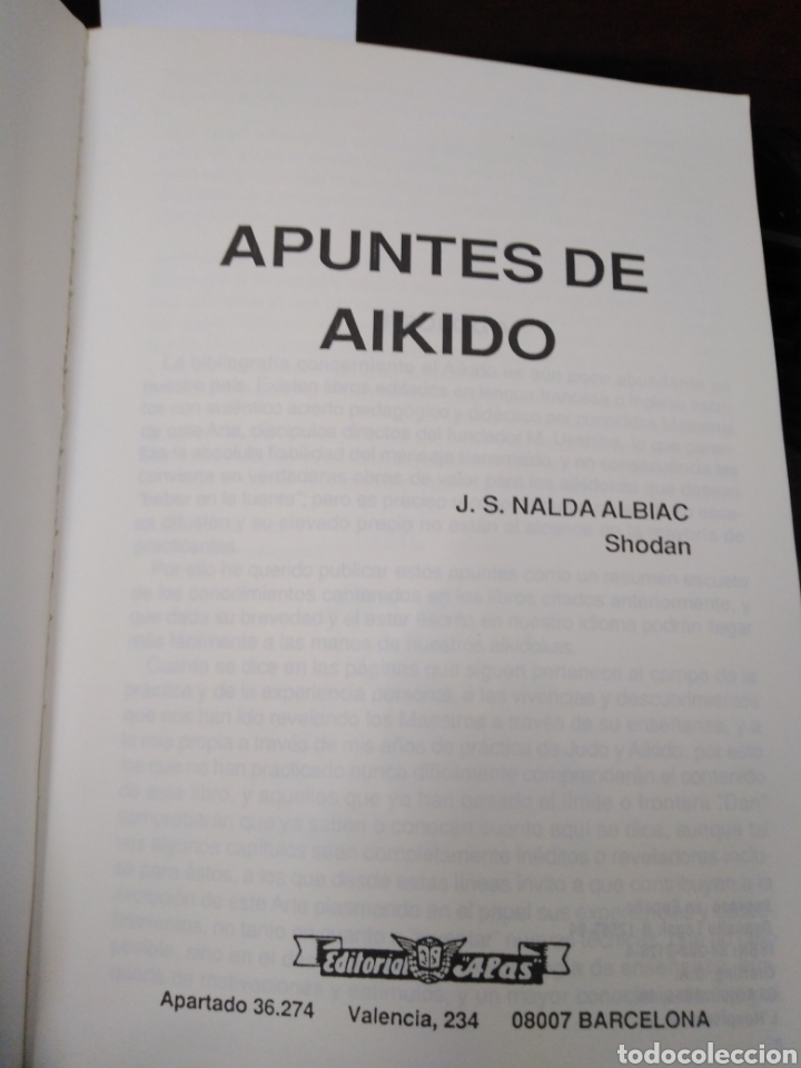 Libros: APUNTES DE AIKIDO - NALDA ALBIAC,J.S. Shodan. - Foto 2