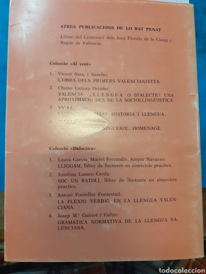 Libros: DEL PRESTIGI DE LA LLENGUA - LANUZA,Chimo. - Foto 3