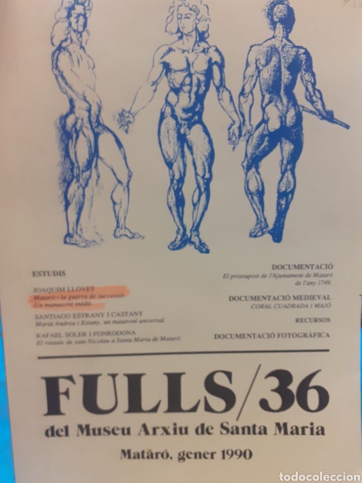 Libros: FULLS DEL MUSEU ARXIU DE SANTA MARIA N&ordm;36 - VV. AA. - Foto 1