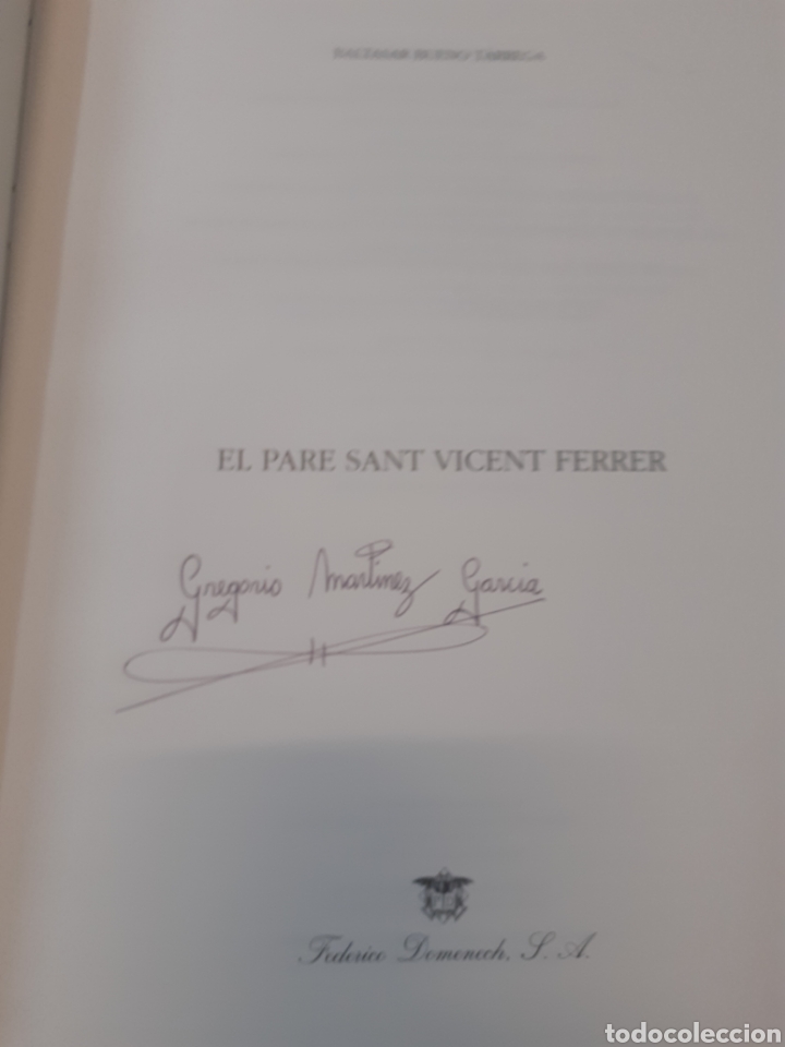 Libros: EL PARE SANT VICENT FERRER - BUENO TARREGA,Baltasar. - Foto 5