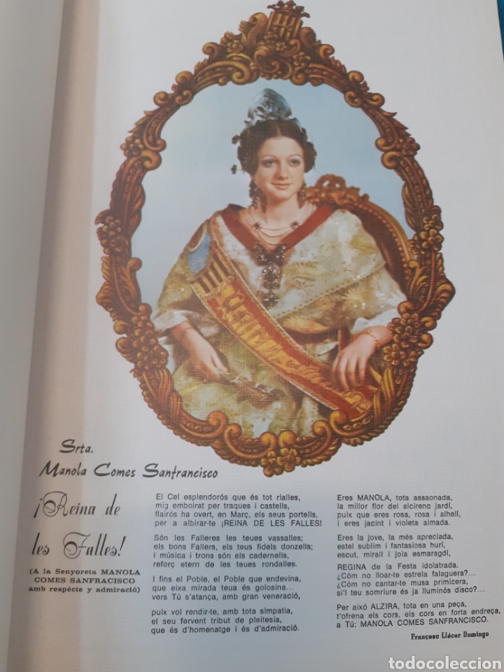 Libros: FALLES DE SANT JOSEP. Alzira 1972. Fallas - VV. AA. - Foto 3