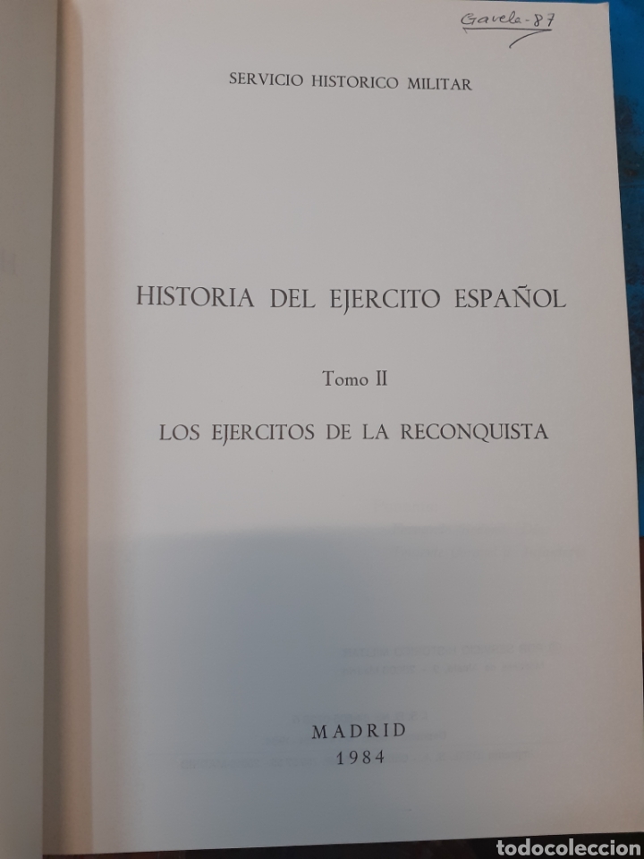Libros: HISTORIA DEL EJERCITO ESPA&Ntilde;OL. Los 2 tomos - SERVICIO HISTORICO MILITAR. - Foto 3