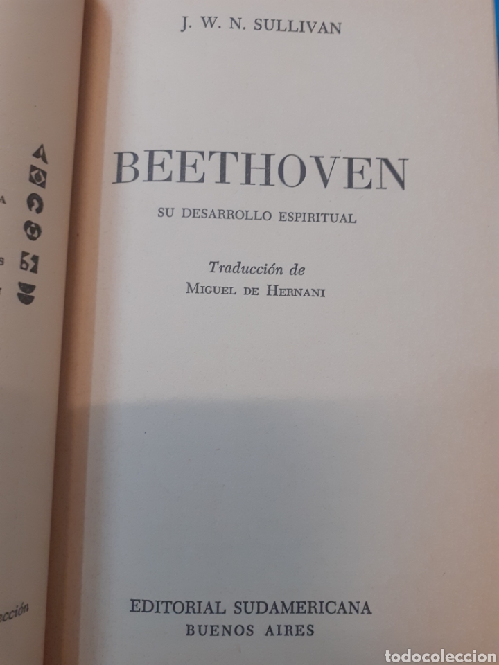 Libros: BEETHOVEN.Su desarrollo espiritual - SULLIVAN,J.W.N. - Foto 3