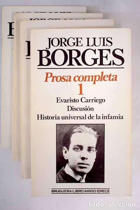 Libros: Borges : Prosa completa 4 vol&uacute;menes - Borges, Jorge Luis - Foto 1