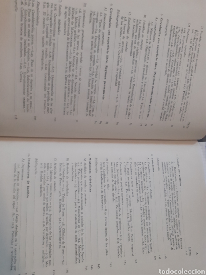 Libros: MANUAL DE HIDRAULICA GENERAL - COUTINHO DE LENCASTRE,Armando - Foto 5
