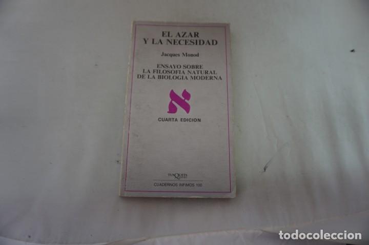 Libros: AR4E/ JACQUES MONOD - EL AZAR Y LA NECESIDAD / TUSQUETS EDITORES - Foto 1