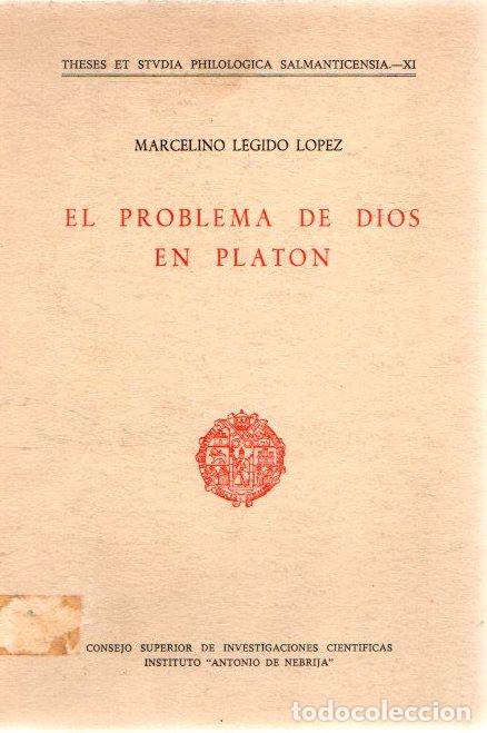 Libros: El problema de Dios en Plat&oacute;n - L&eacute;gido Lopez, Marcelino