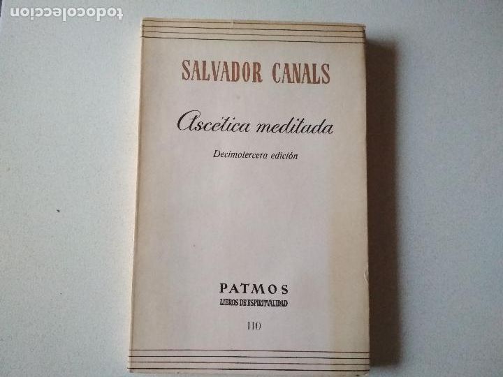Libros: SALVADOR CANALS,atscetica meditada, 1978 - Foto 1