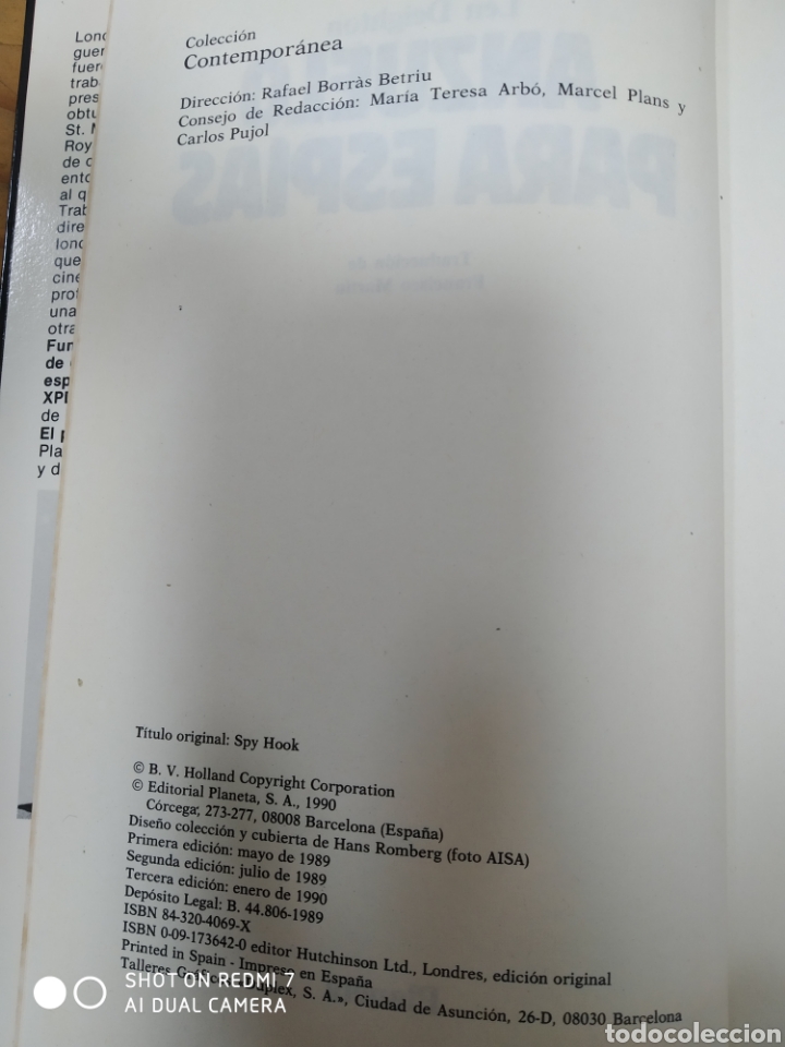 Libros: Anzuelo para espias.Len Deighton - Foto 2