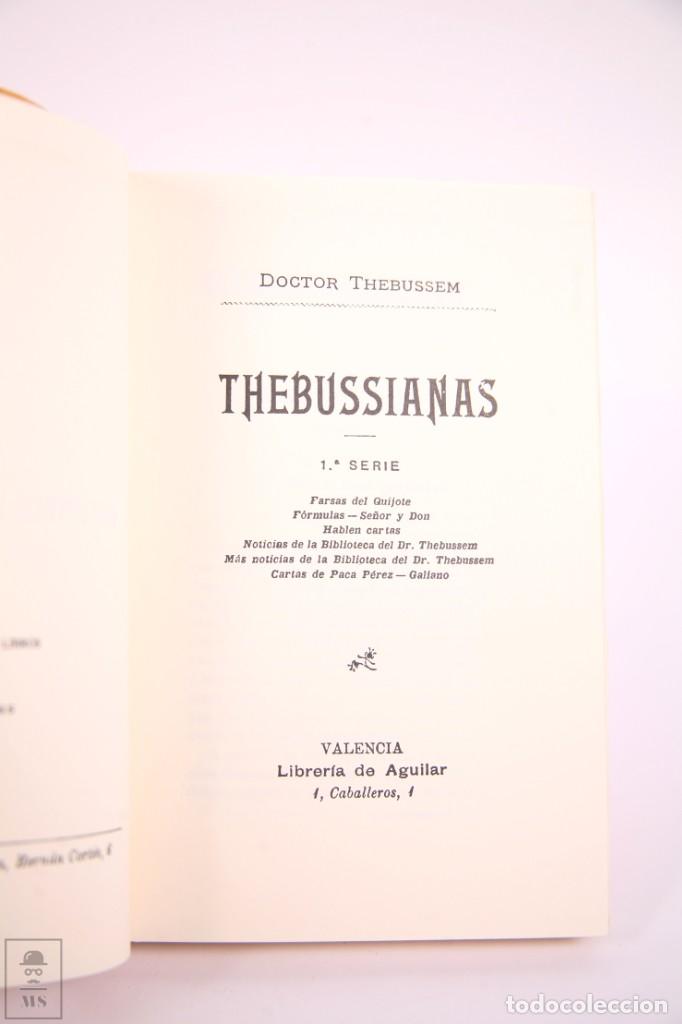 Libros: Libro Biblioteca Selecta - Doctor Thebuseem - Thebussianas - Reimpresi&oacute;n Facsimil 1994 - Foto 3
