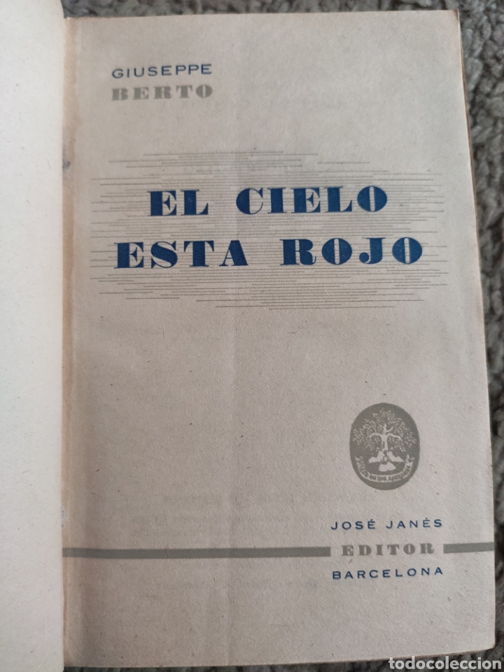 Libros: El Cielo est&aacute; Rojo. Giuseppe Berto ASM - Foto 2