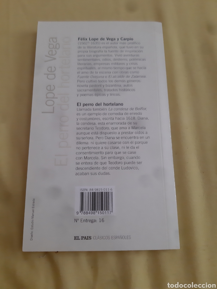 Libros: Libro El Perro del Hortelano - Foto 2