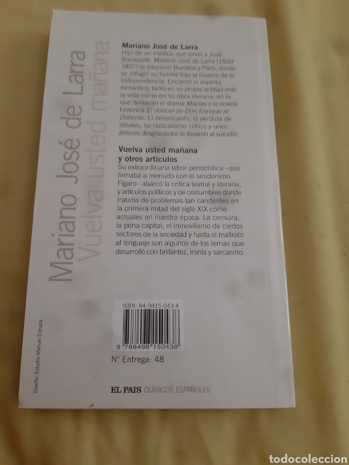 Libros: Libro Vuelva usted ma&ntilde;ana - Foto 2
