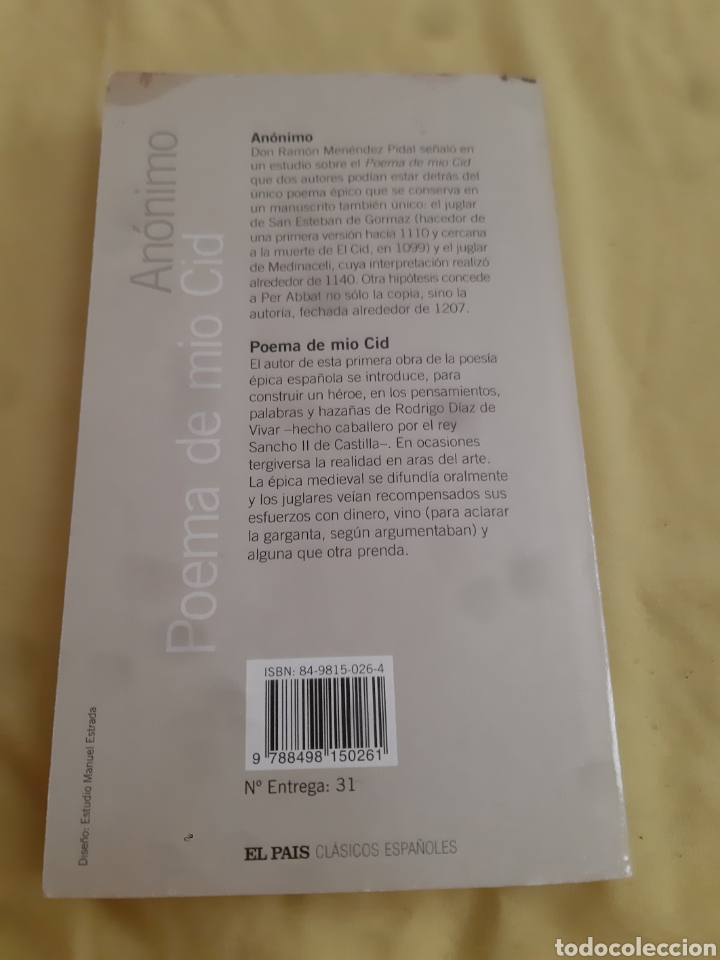 Libros: Libro Poema del M&iacute;o Cid - Foto 2