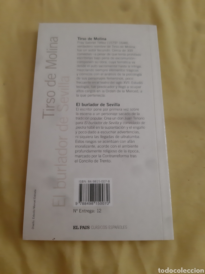 Libros: Libro El Burlador de Sevilla - Foto 2