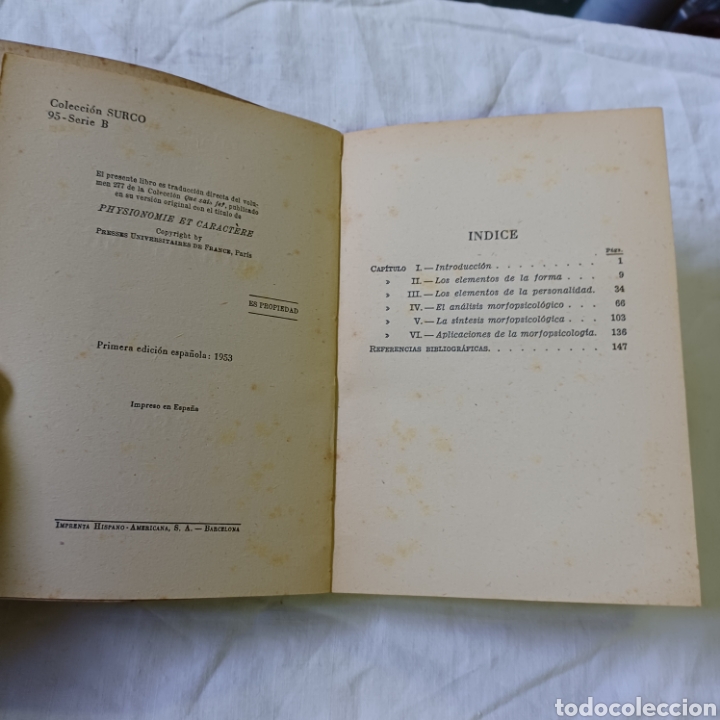 Libros: FISONOMIA Y CARACTER - FRANCIS BAUD 1953 COLECCION SURCO - Foto 4