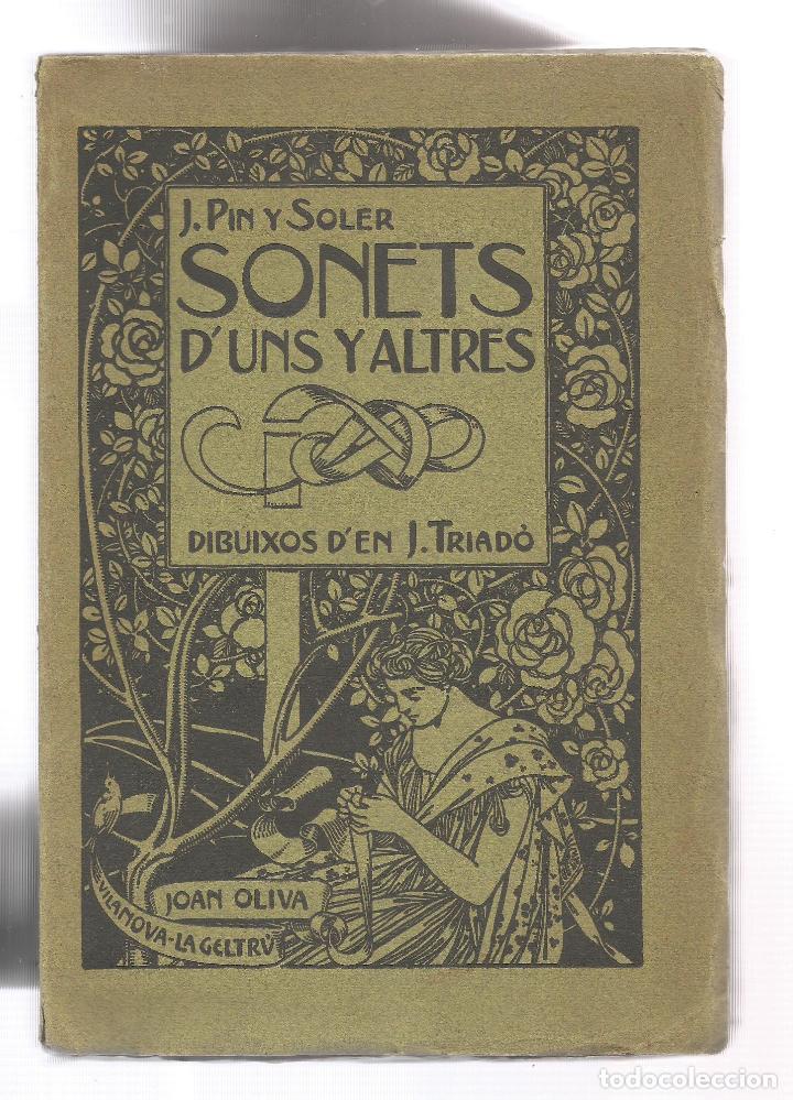 Libros: Sonets duns y altres. - PIN Y SOLER, J.: - Foto 1