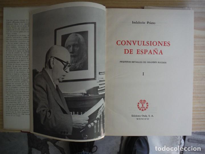 Libros: PRIETO, Indalecio. - CONVULSIONES DE ESPA&Ntilde;A - Foto 2
