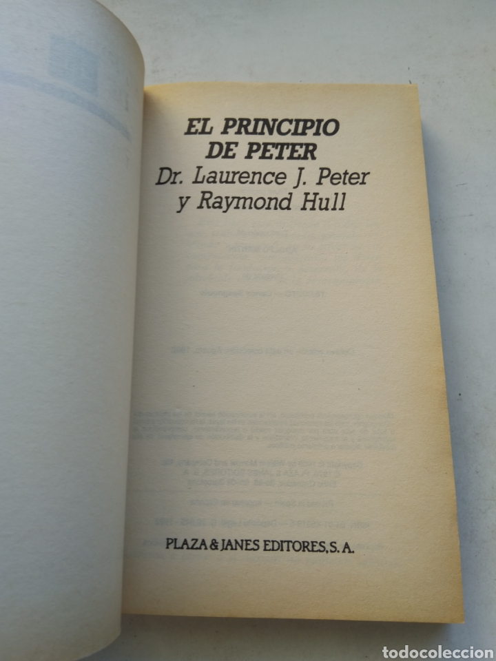 Libros: EL PRINCIPIO DE PETER/VV.AA. - Foto 2