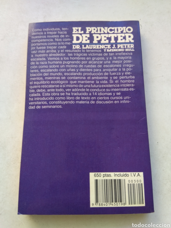 Libros: EL PRINCIPIO DE PETER/VV.AA. - Foto 3