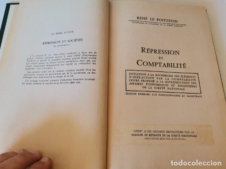 Libros: REPRESSION ET CONTSBILITE RENE LE POITTEVIN 1954 EN FRANC&Eacute;S - Foto 2