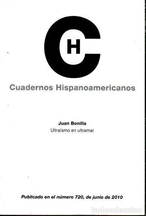 Libros: ULTRAISMO EN ULTRAMAR. - BONILLA, Juan. - Foto 1