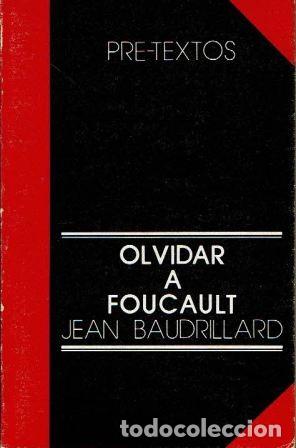 Libros: Olvidar a Foucault. - Jean Baudrillard. - Foto 1