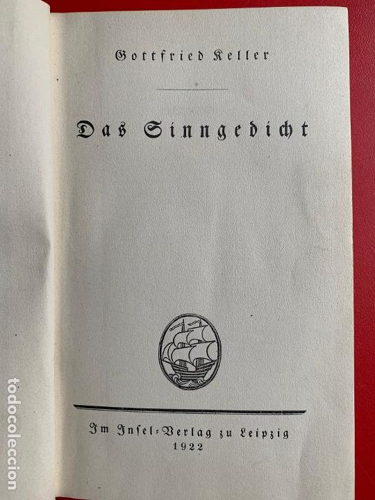 Libros: DAS SINNGEDICHT - KELLER GOTTFRIED - Foto 1