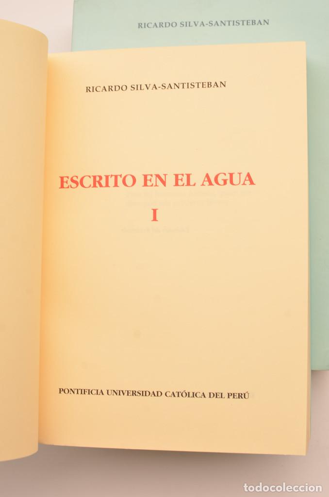 Libros: Escrito en el agua - SILVA-SANTISTEBAN, Ricardo - Foto 4