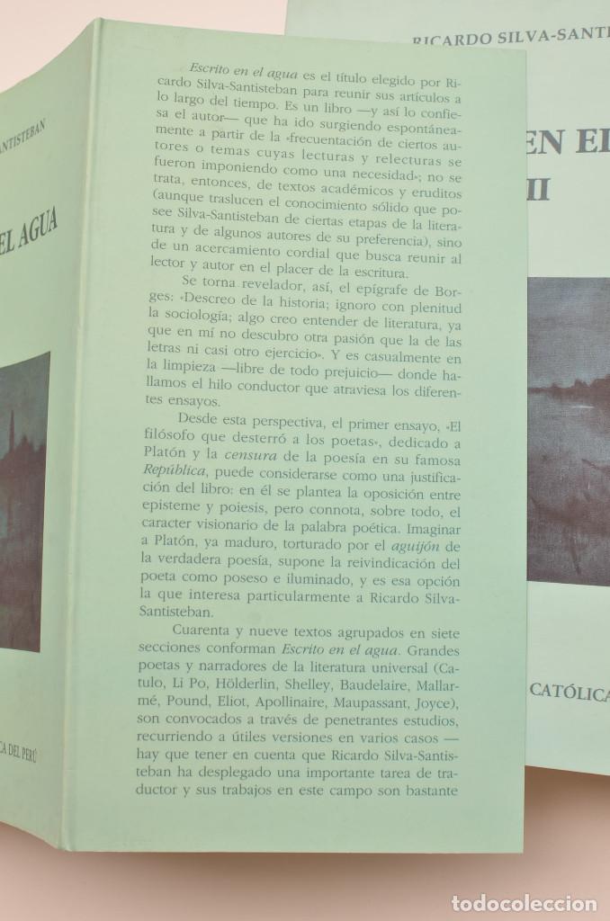 Libros: Escrito en el agua - SILVA-SANTISTEBAN, Ricardo - Foto 5