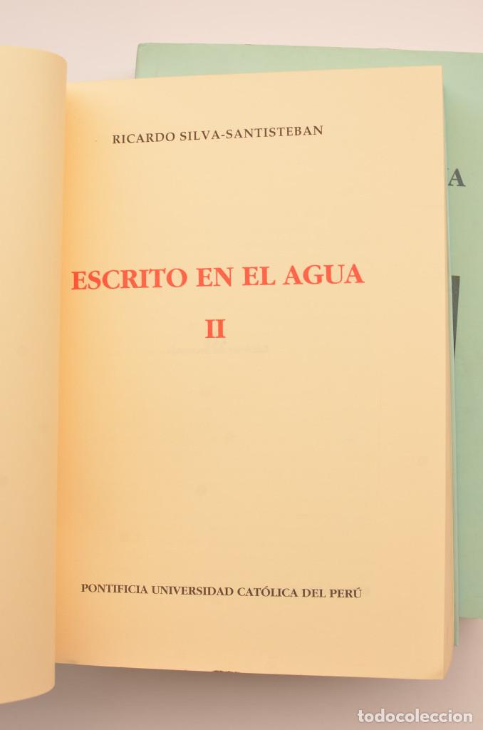 Libros: Escrito en el agua - SILVA-SANTISTEBAN, Ricardo - Foto 8