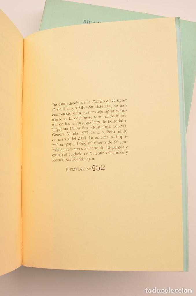 Libros: Escrito en el agua - SILVA-SANTISTEBAN, Ricardo - Foto 15