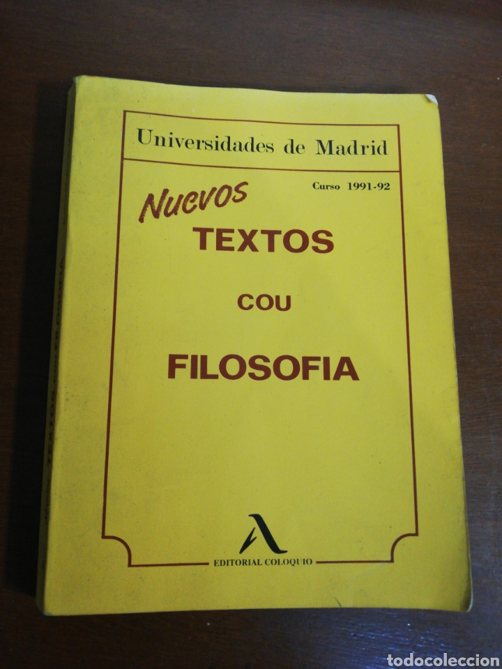 Libros: Nuevos textos cou filosof&iacute;a, editorial coloquio - Foto 1