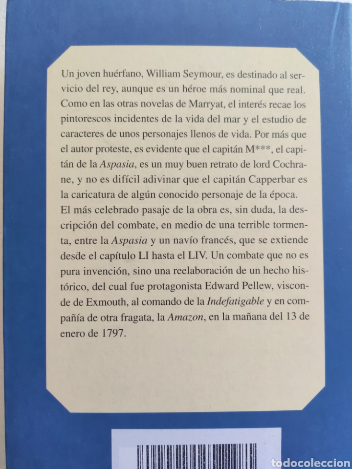 Libros: Propiedad del Rey. Frederick Marryat. Narrativa del mar - Foto 2
