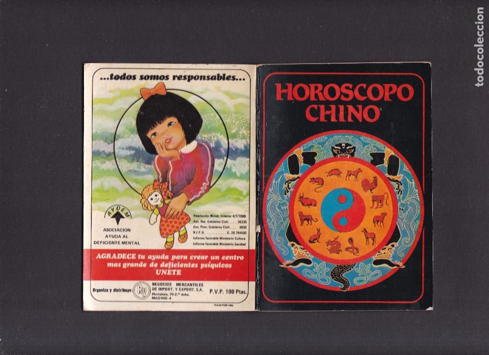 Libros: HOROSCOPO CHINO - CALENDARIO 1983 / 1984 - Foto 1