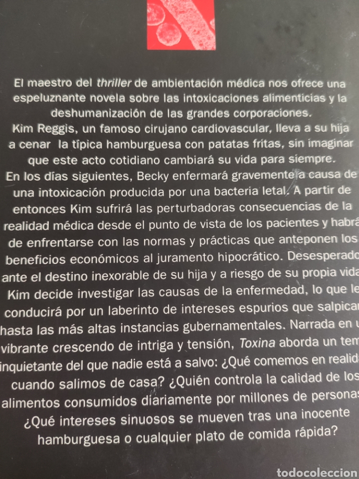 Libros: Toxina. Robin Cook TAPAS DURAS - Foto 2